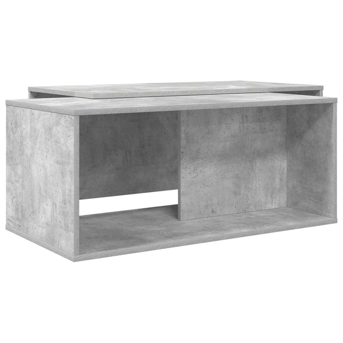 Set de măsuțe de cafea 2 pcs Gri din beton Lemn compozit - WALTI WALTI