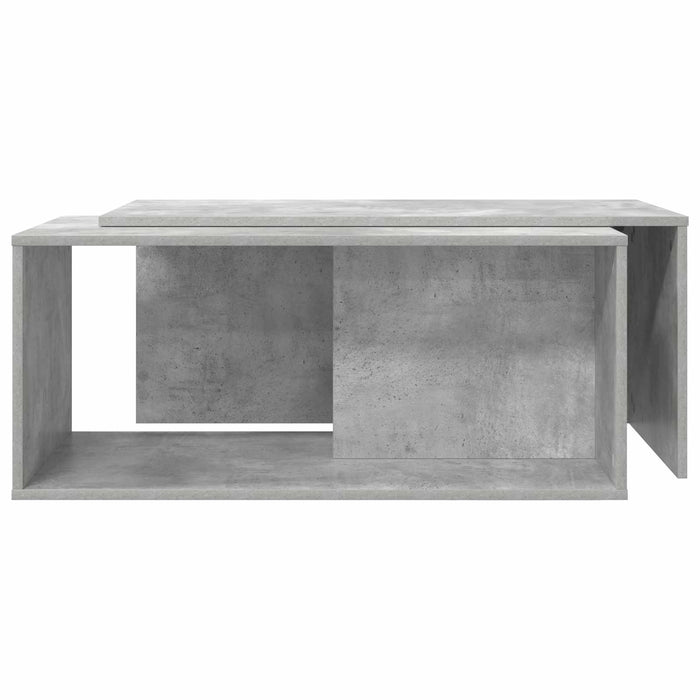 Set de măsuțe de cafea 2 pcs Gri din beton Lemn compozit - WALTI WALTI