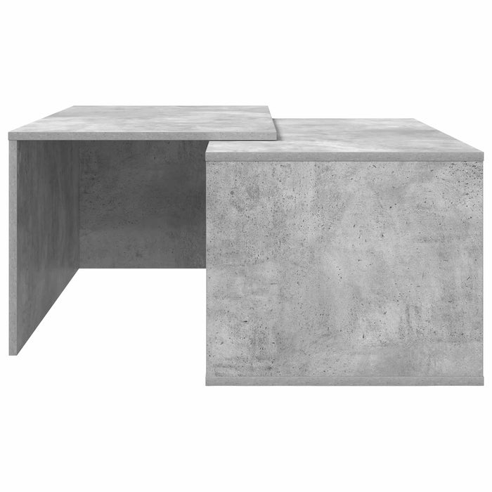 Set de măsuțe de cafea 2 pcs Gri din beton Lemn compozit - WALTI WALTI