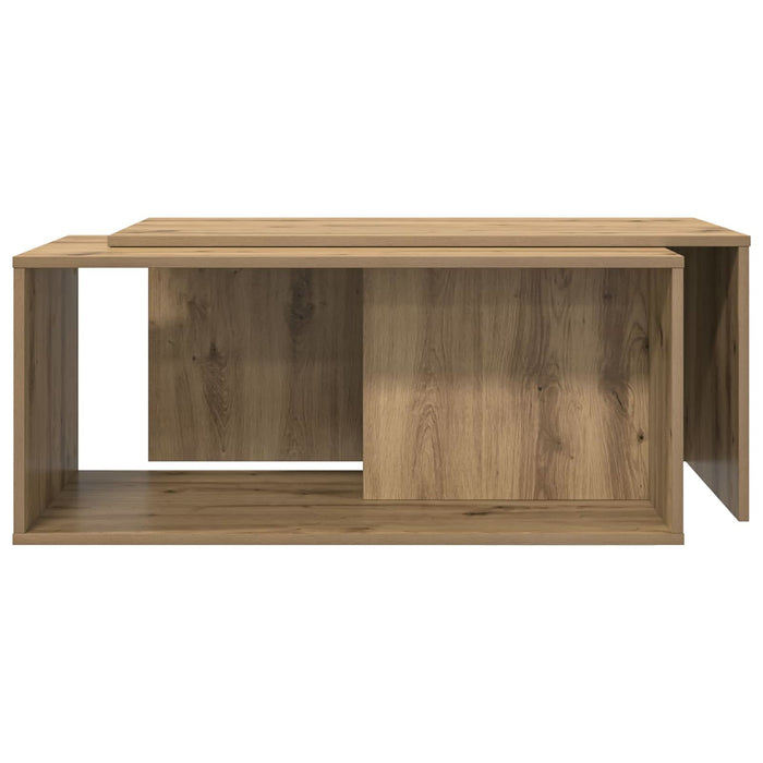 Set de măsuțe de cafea 2 pcs Stejar Artizanal Lemn compozit - WALTI WALTI
