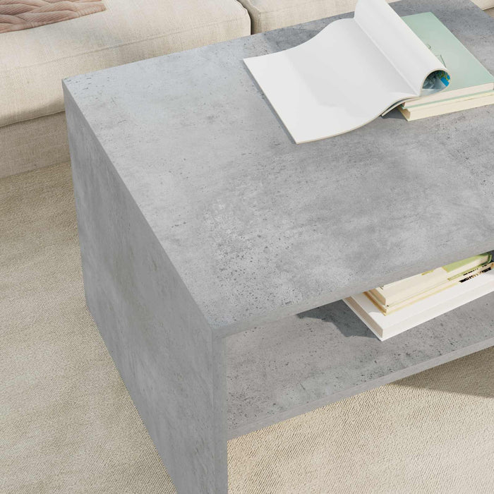 Masă de cafea Gri din beton 60 x 50 x 40 cm Lemn compozit - WALTI WALTI