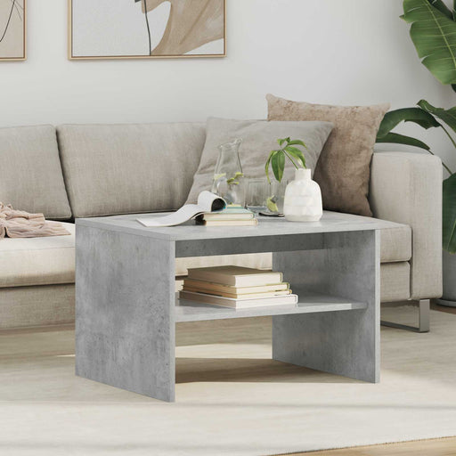 Masă de cafea Gri din beton 60 x 50 x 40 cm Lemn compozit - WALTI WALTI