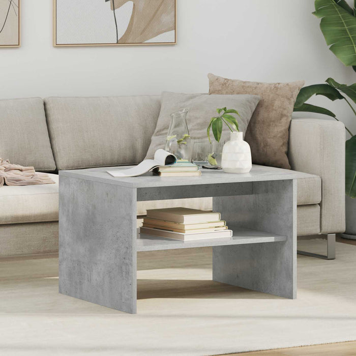 Masă de cafea Gri din beton 60 x 50 x 40 cm Lemn compozit - WALTI WALTI
