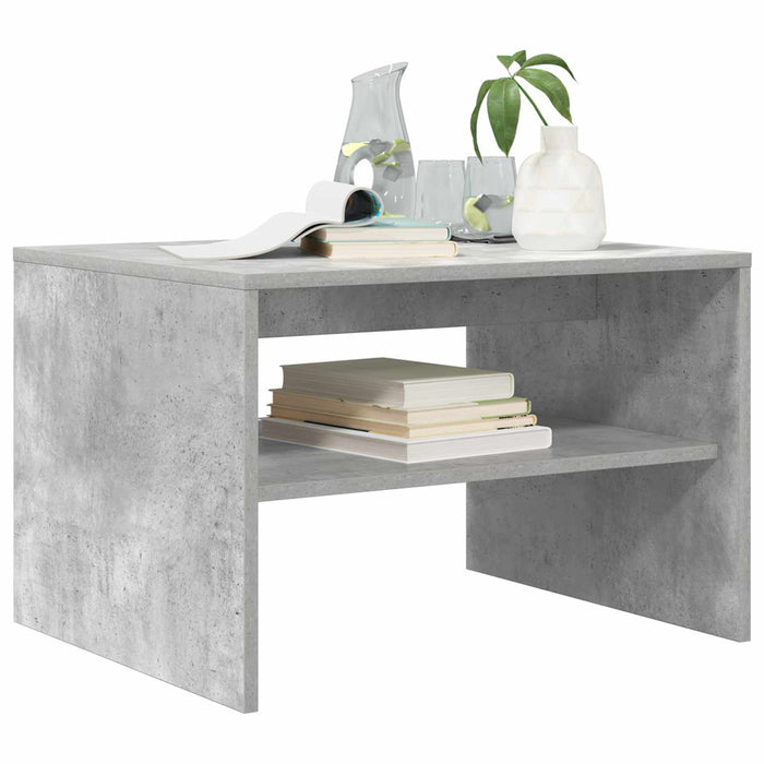 Masă de cafea Gri din beton 60 x 50 x 40 cm Lemn compozit - WALTI WALTI