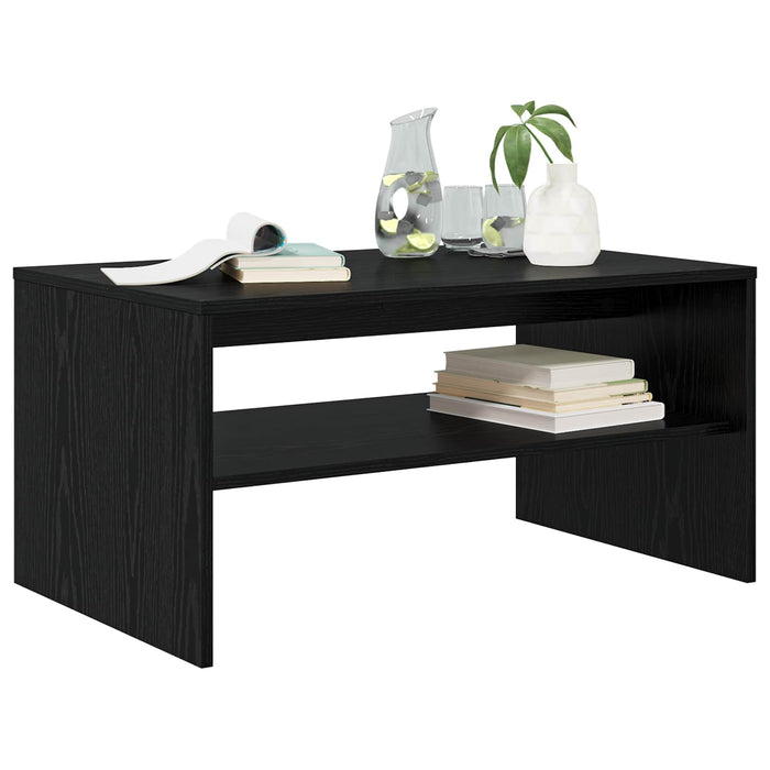 Masă de cafea Stejar Negru 80 x 50 x 40 cm Lemn compozit - WALTI WALTI