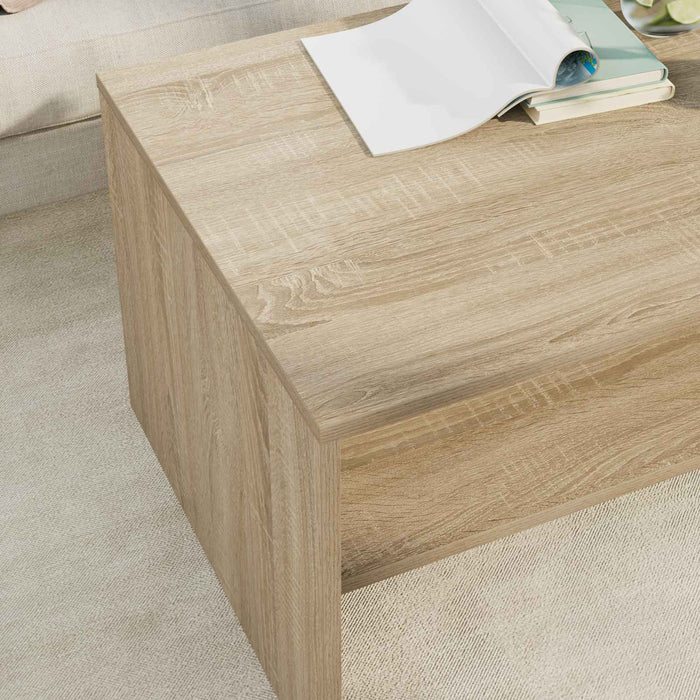 Masă de cafea Stejar Sonoma 80 x 50 x 40 cm Lemn compozit - WALTI WALTI