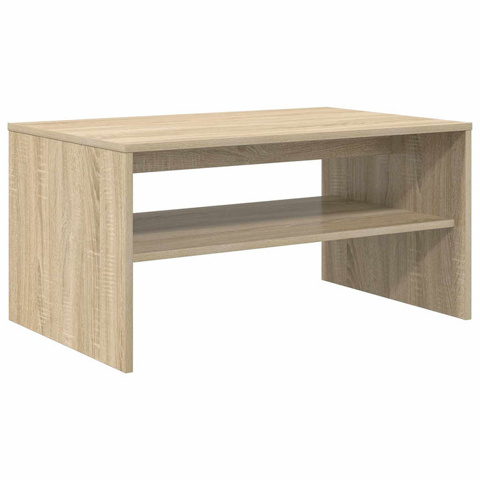 Masă de cafea Stejar Sonoma 80 x 50 x 40 cm Lemn compozit - WALTI WALTI