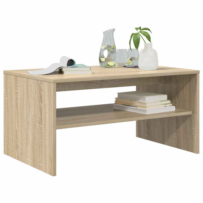 Masă de cafea Stejar Sonoma 80 x 50 x 40 cm Lemn compozit - WALTI WALTI