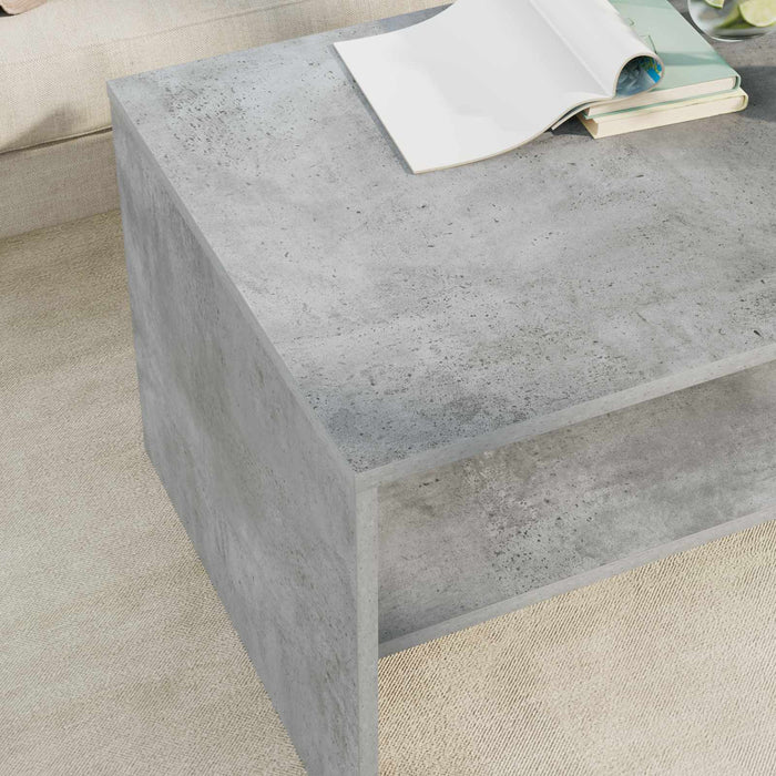 Masă de cafea Gri din beton 80 x 50 x 40 cm Lemn compozit - WALTI WALTI