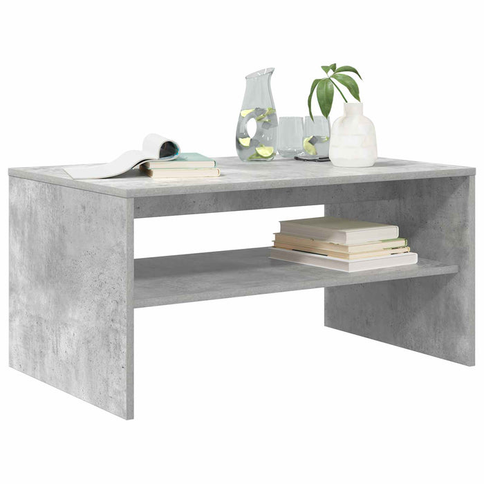 Masă de cafea Gri din beton 80 x 50 x 40 cm Lemn compozit - WALTI WALTI