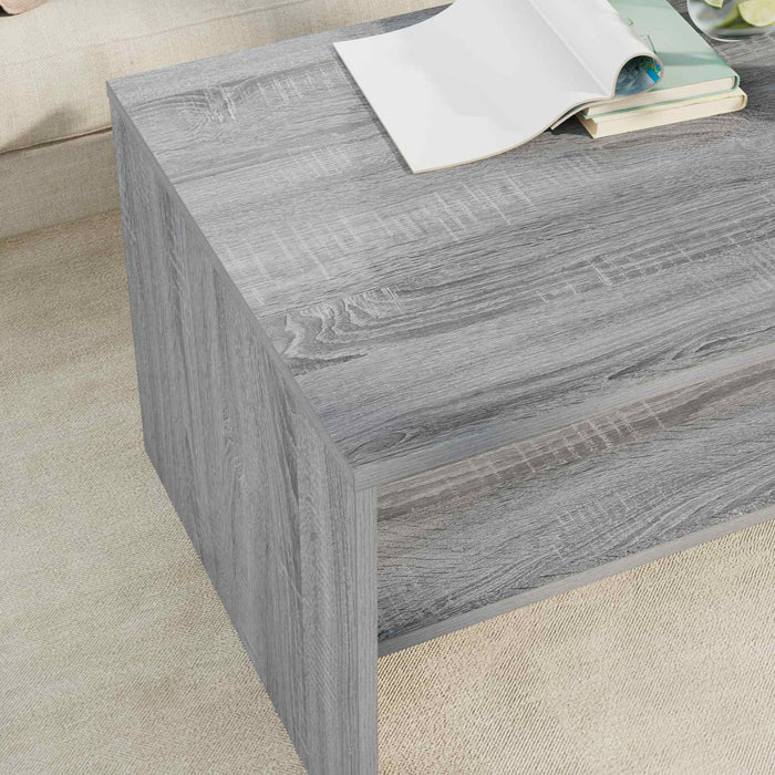 Masă de cafea Gri Sonoma 80 x 50 x 40 cm Lemn compozit - WALTI WALTI