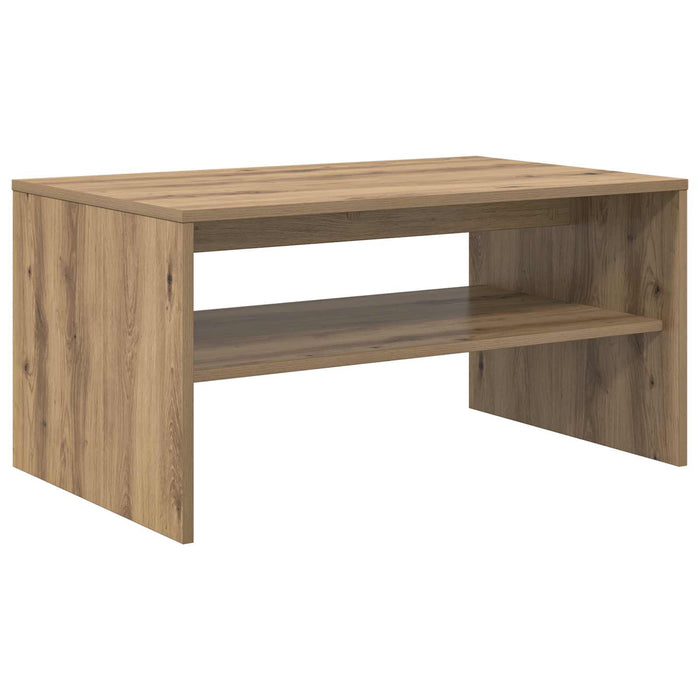 Masă de cafea Stejar Artizanal 80 x 50 x 40 cm Lemn compozit - WALTI WALTI