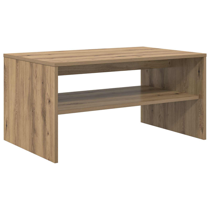 Masă de cafea Stejar Artizanal 80 x 50 x 40 cm Lemn compozit - WALTI WALTI