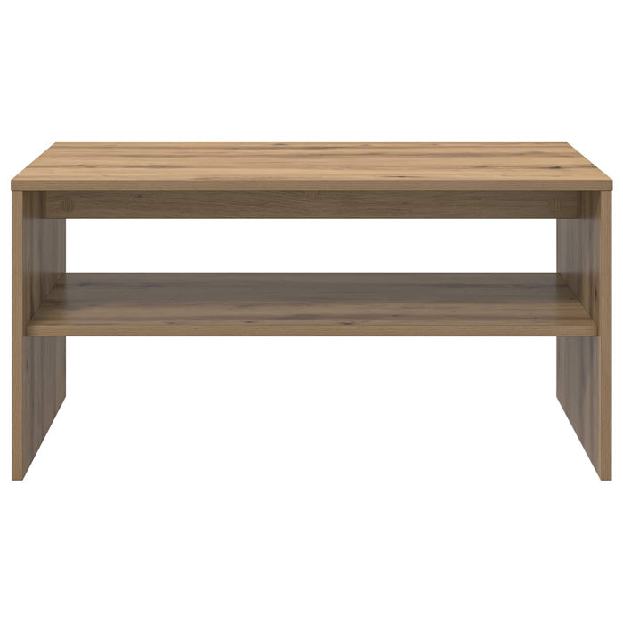 Masă de cafea Stejar Artizanal 80 x 50 x 40 cm Lemn compozit - WALTI WALTI