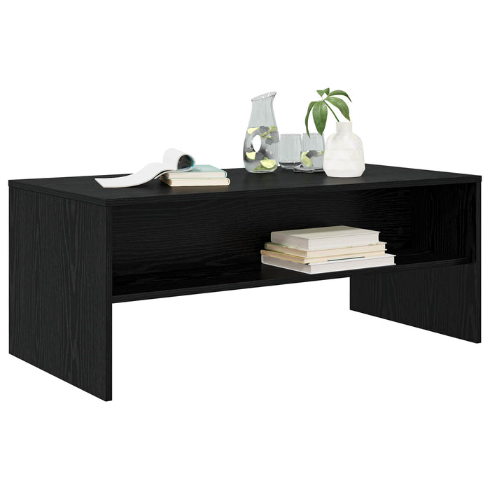 Masă de cafea Stejar Negru 100 x 50 x 40 cm Lemn compozit - WALTI WALTI