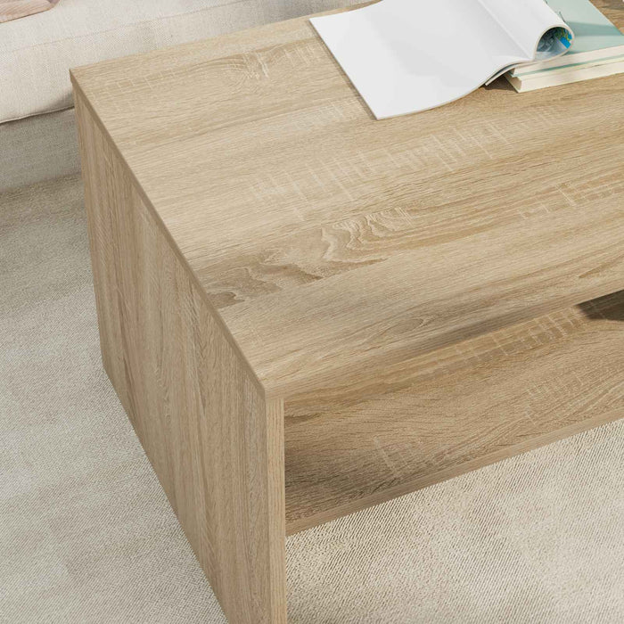 Masă de cafea Stejar Sonoma 100 x 50 x 40 cm Lemn compozit - WALTI WALTI