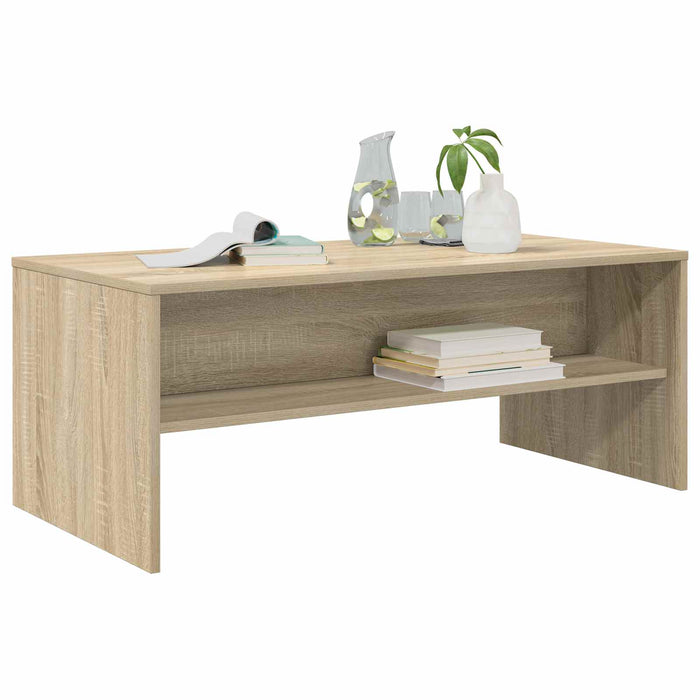 Masă de cafea Stejar Sonoma 100 x 50 x 40 cm Lemn compozit - WALTI WALTI