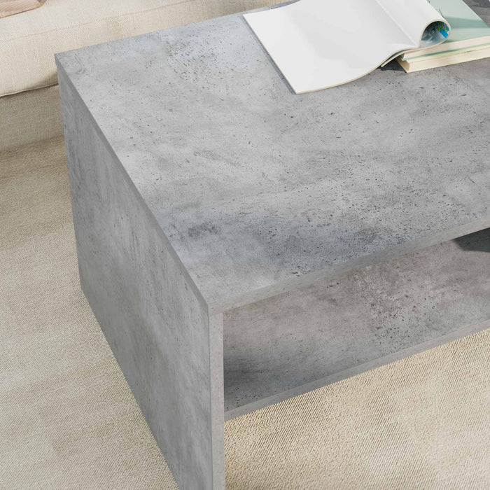 Masă de cafea Gri din beton 100 x 50 x 40 cm Lemn compozit - WALTI WALTI