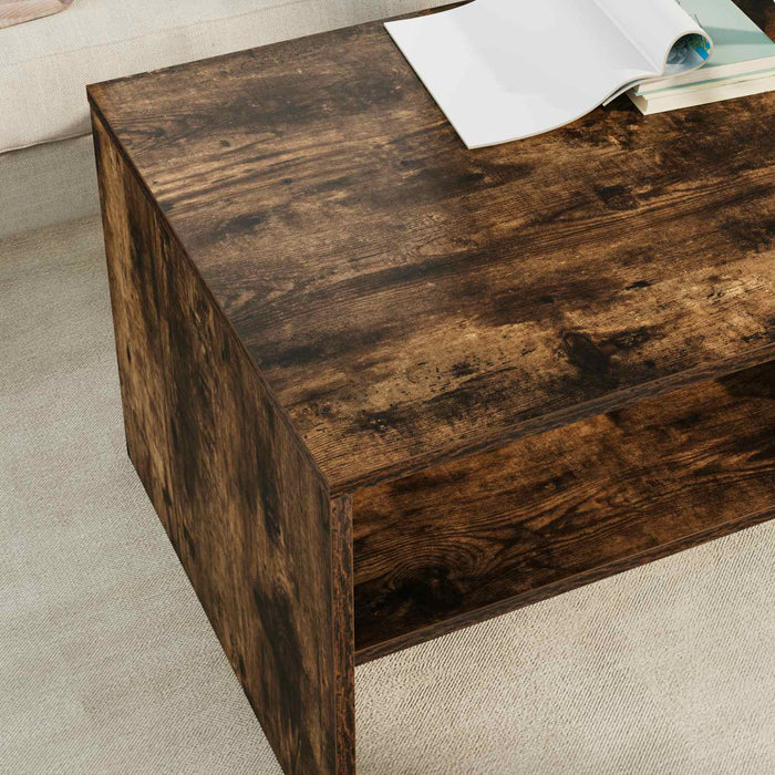 Masă de cafea Stejar fumuriu 100 x 50 x 40 cm Lemn compozit - WALTI WALTI