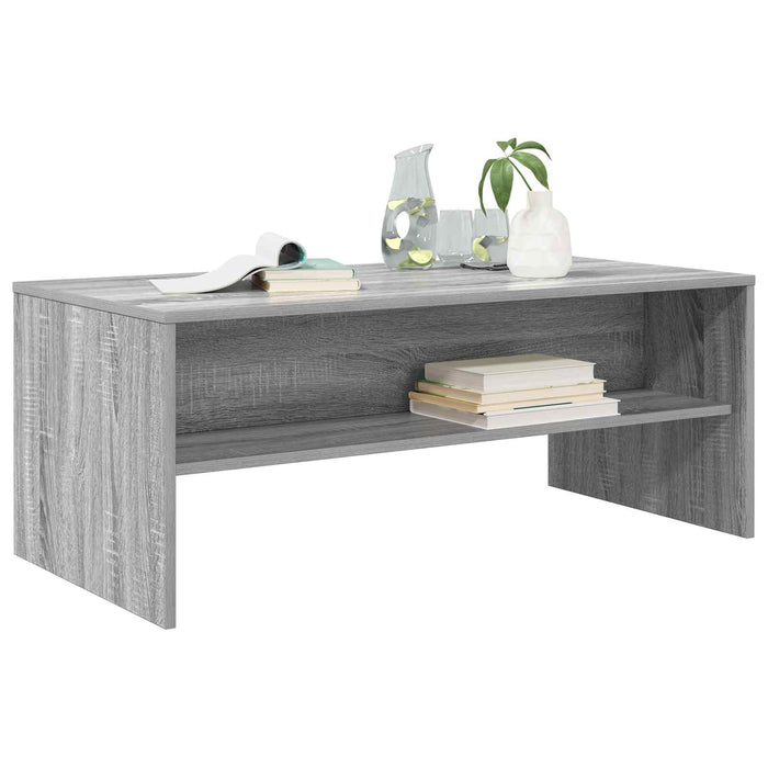 Masă de cafea Gri Sonoma 100 x 50 x 40 cm Lemn compozit - WALTI WALTI