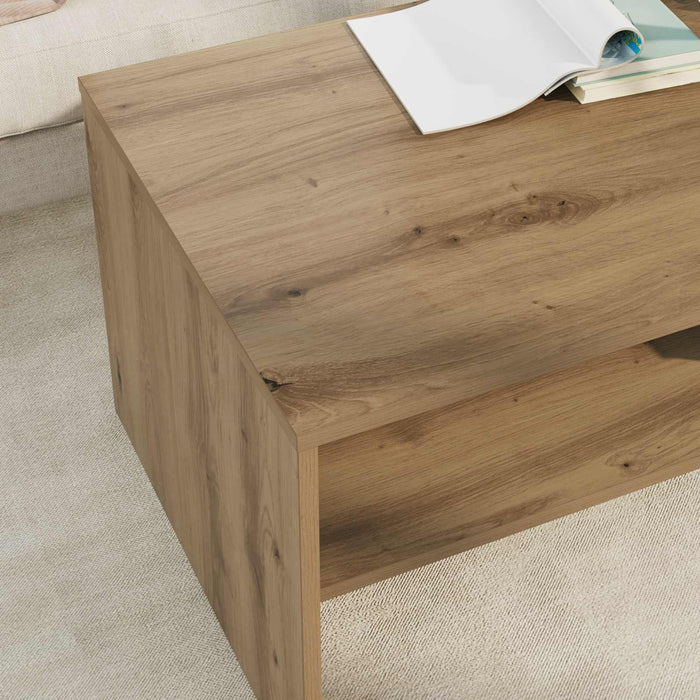 Masă de cafea Stejar Artizanal 100 x 50 x 40 cm Lemn compozit - WALTI WALTI