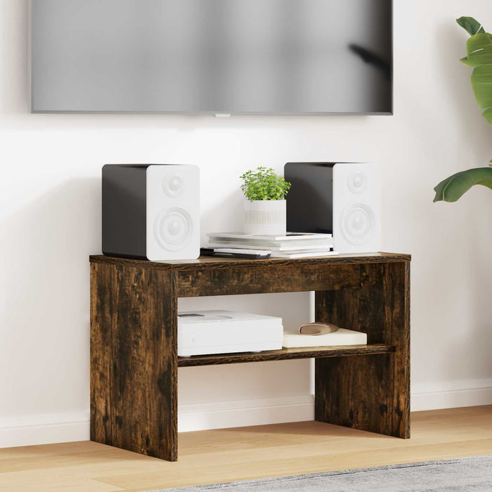 Cabinet TV Stejar fumuriu 60 x 35 x 40 cm Lemn compozit - WALTI WALTI
