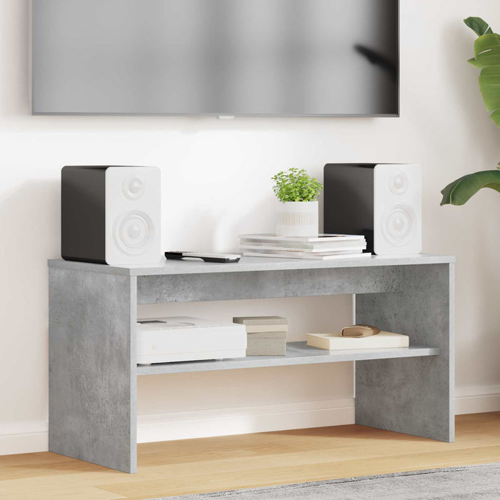 Cabinet TV Gri din beton 80 x 35 x 40 cm Lemn compozit - WALTI WALTI