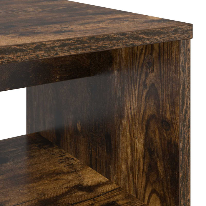 Cabinet TV Stejar fumuriu 80 x 35 x 40 cm Lemn compozit - WALTI WALTI