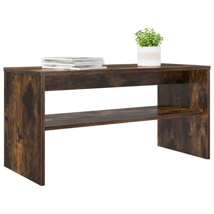 Cabinet TV Stejar fumuriu 80 x 35 x 40 cm Lemn compozit - WALTI WALTI