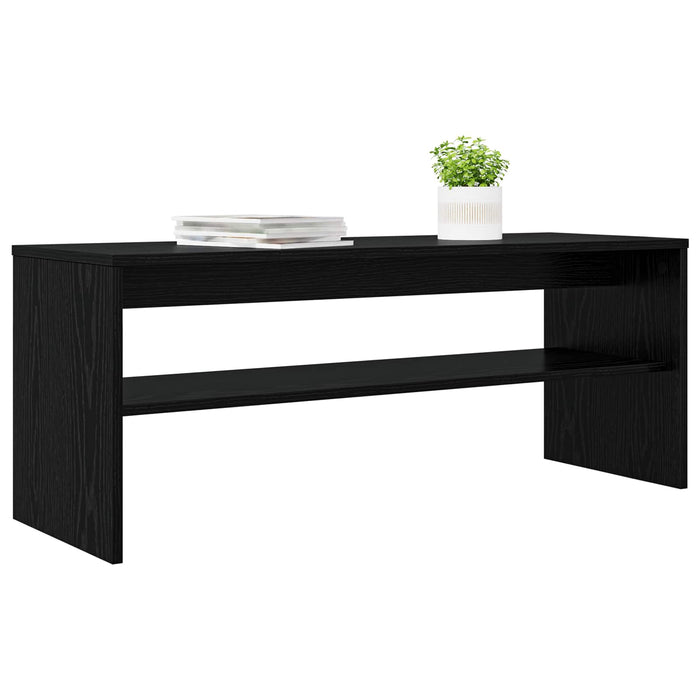 Cabinet TV Stejar Negru 100 x 35 x 40 cm Lemn compozit - WALTI WALTI