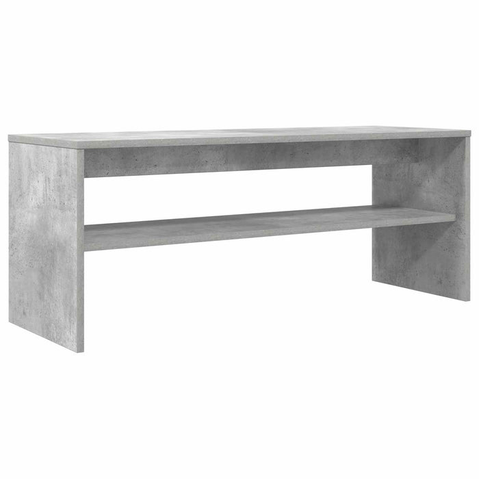 Cabinet TV Gri din beton 100 x 35 x 40 cm Lemn compozit - WALTI WALTI