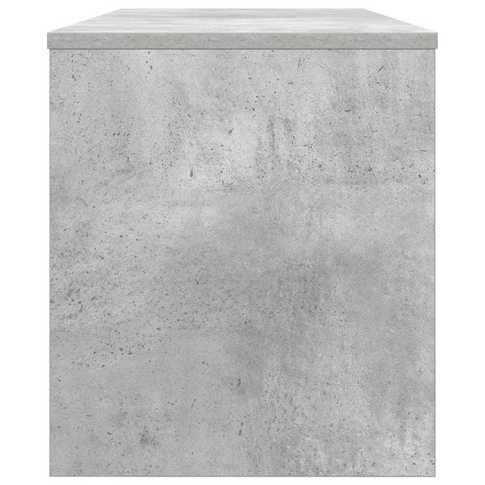 Cabinet TV Gri din beton 100 x 35 x 40 cm Lemn compozit - WALTI WALTI