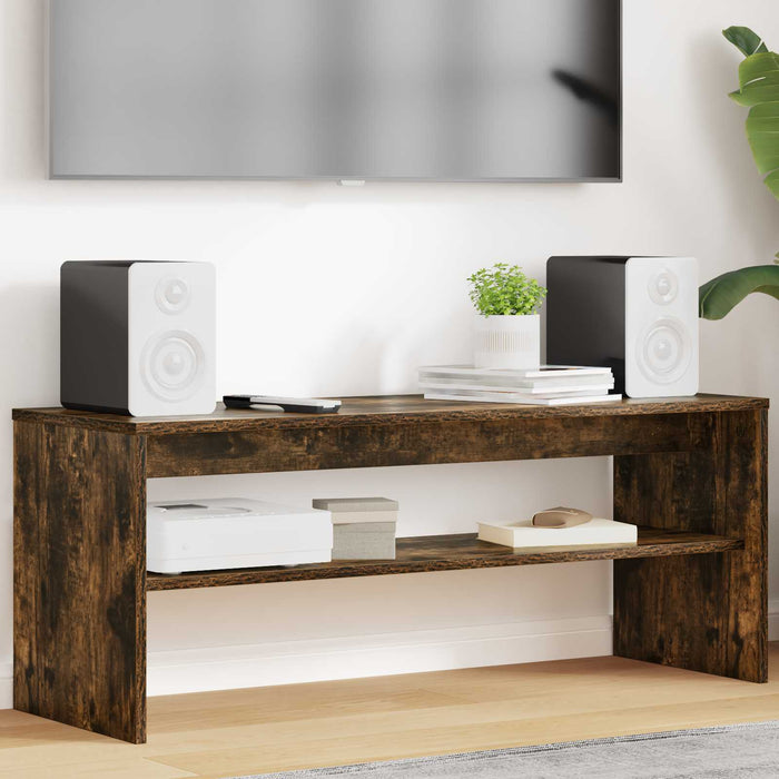 Cabinet TV Stejar fumuriu 100 x 35 x 40 cm Lemn compozit - WALTI WALTI