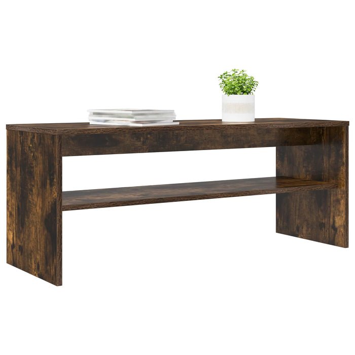 Cabinet TV Stejar fumuriu 100 x 35 x 40 cm Lemn compozit - WALTI WALTI