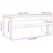 Cabinet TV Stejar Artizanal 100 x 35 x 40 cm Lemn compozit - WALTI WALTI