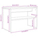 Cabinet TV Gri din beton 60 x 30 x 40 cm Lemn compozit - WALTI WALTI