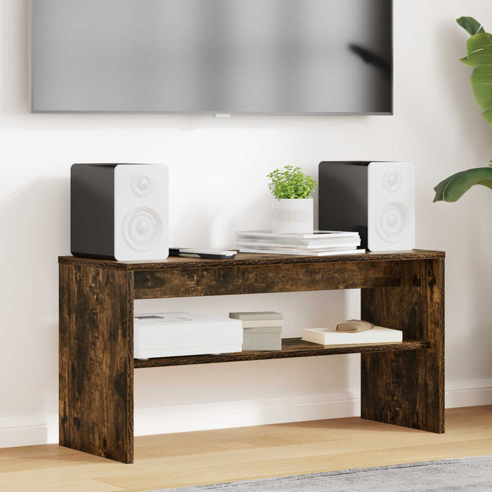 Cabinet TV Stejar fumuriu 80 x 30 x 40 cm Lemn compozit - WALTI WALTI