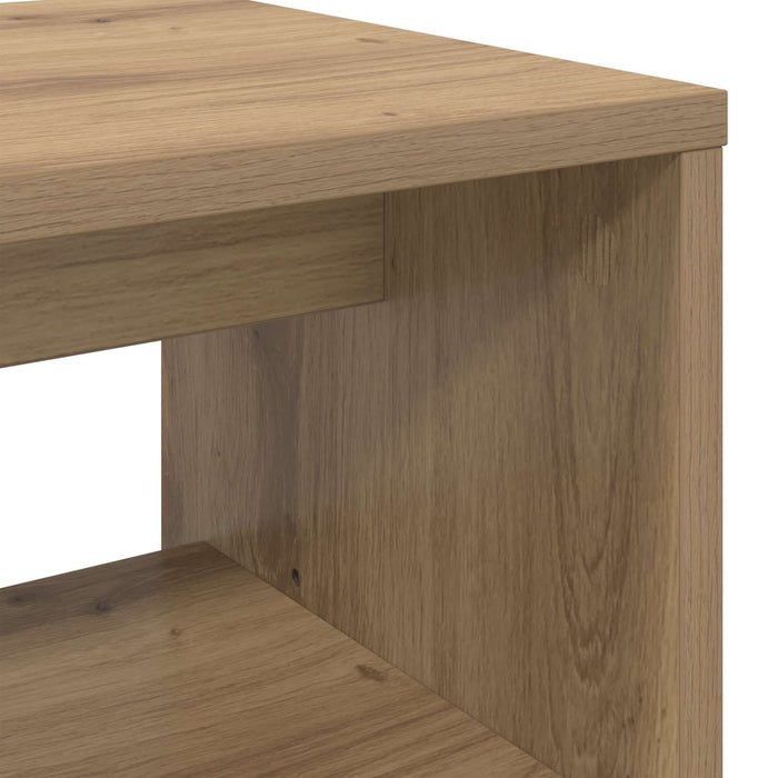 Cabinet TV Stejar Artizanal 80 x 30 x 40 cm Lemn compozit - WALTI WALTI