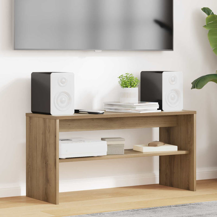 Cabinet TV Stejar Artizanal 80 x 30 x 40 cm Lemn compozit - WALTI WALTI