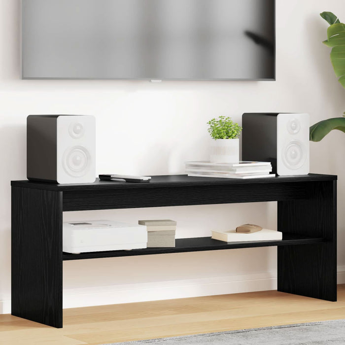 Cabinet TV Stejar Negru 100 x 30 x 40 cm Lemn compozit - WALTI WALTI
