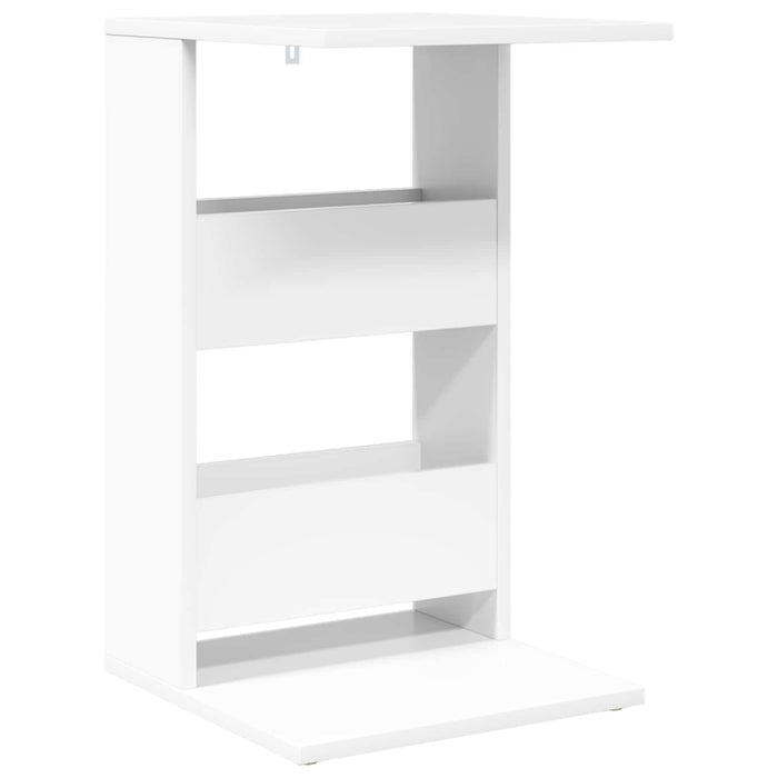 Masă laterală Alb 40 x 35 x 60,5 cm Lemn compozit - WALTI WALTI