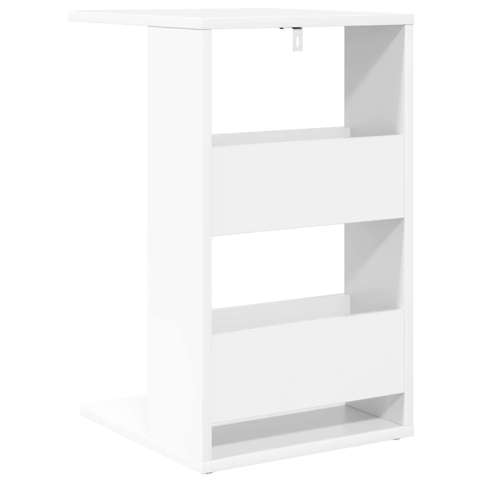 Masă laterală Alb 40 x 35 x 60,5 cm Lemn compozit - WALTI WALTI