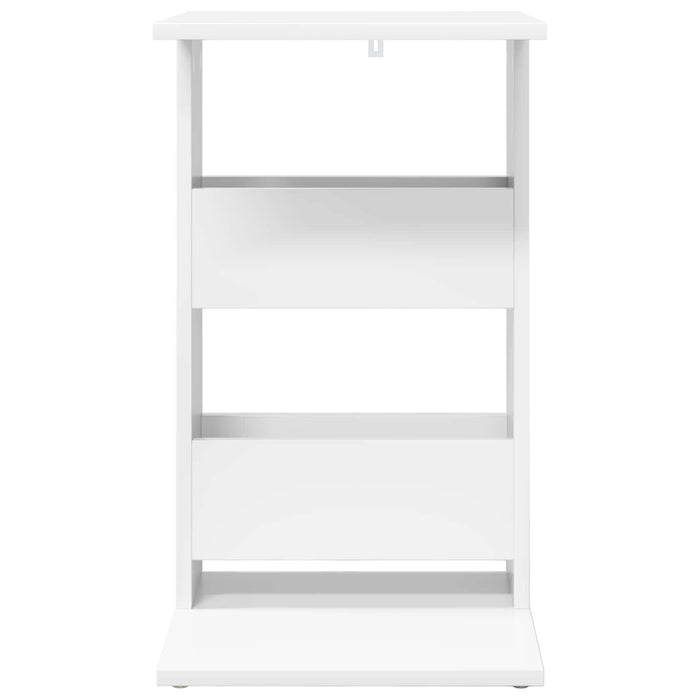 Masă laterală Alb 40 x 35 x 60,5 cm Lemn compozit - WALTI WALTI