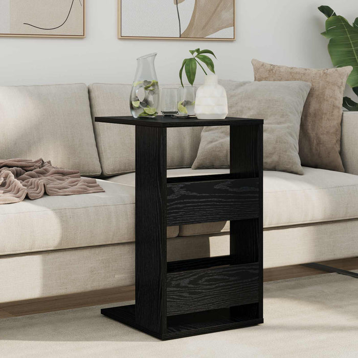 Masă laterală Stejar Negru 40 x 35 x 60,5 cm Lemn compozit - WALTI WALTI