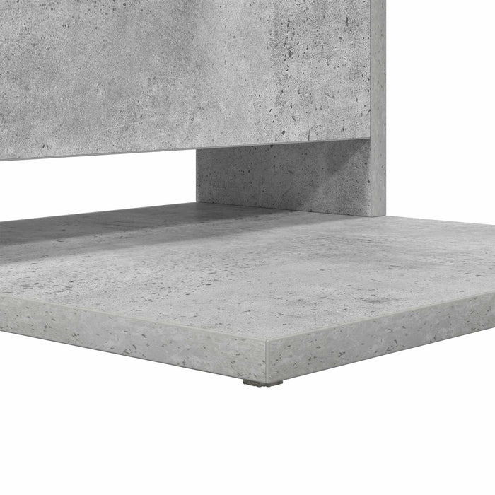 Masă laterală Gri din beton 40 x 35 x 60,5 cm Lemn compozit - WALTI WALTI