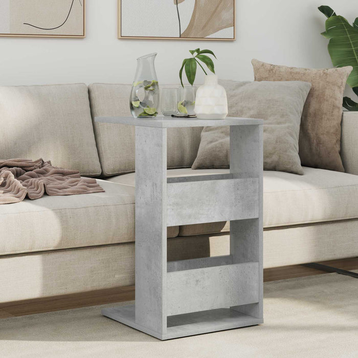 Masă laterală Gri din beton 40 x 35 x 60,5 cm Lemn compozit - WALTI WALTI