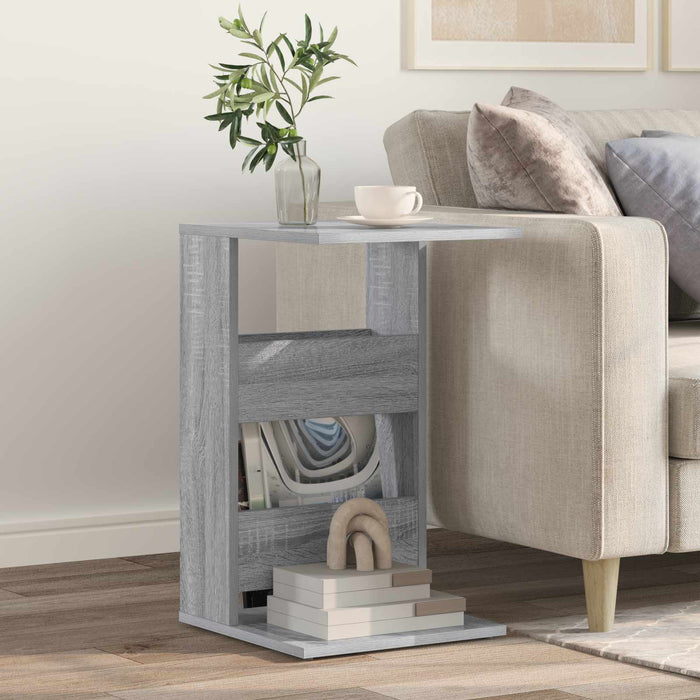 Masă laterală Gri Sonoma 40 x 35 x 60,5 cm Lemn compozit - WALTI WALTI