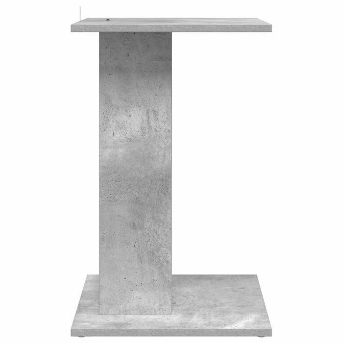 Masă laterală Gri din beton 45 x 40 x 62,5 cm Lemn compozit - WALTI WALTI