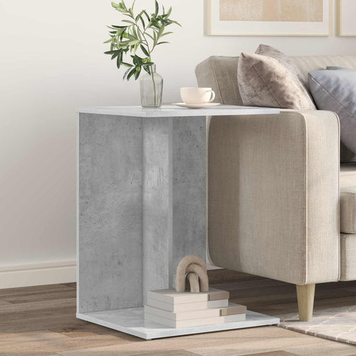 Masă laterală Gri din beton 45 x 40 x 62,5 cm Lemn compozit - WALTI WALTI