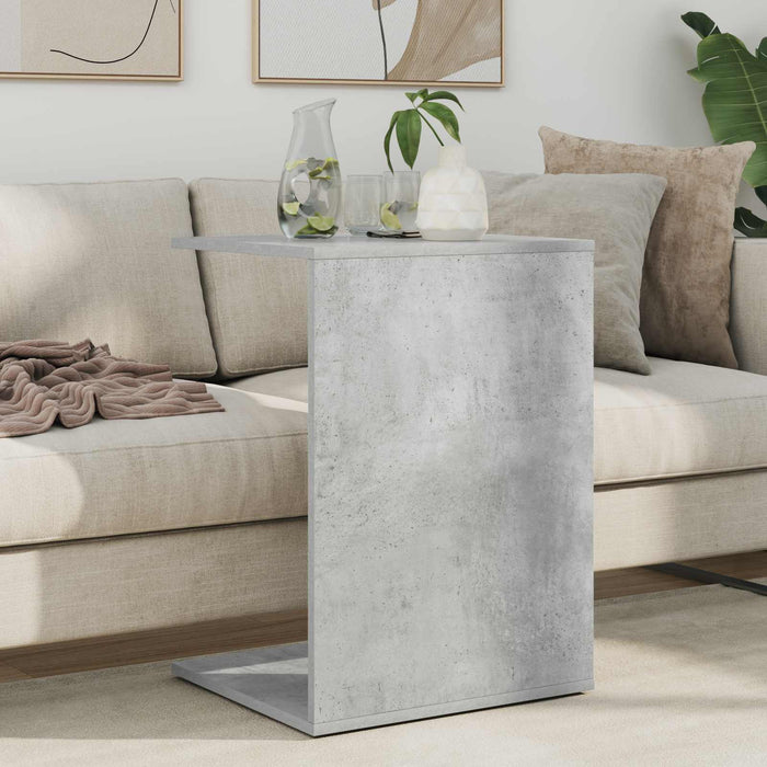 Masă laterală Gri din beton 45 x 40 x 62,5 cm Lemn compozit - WALTI WALTI